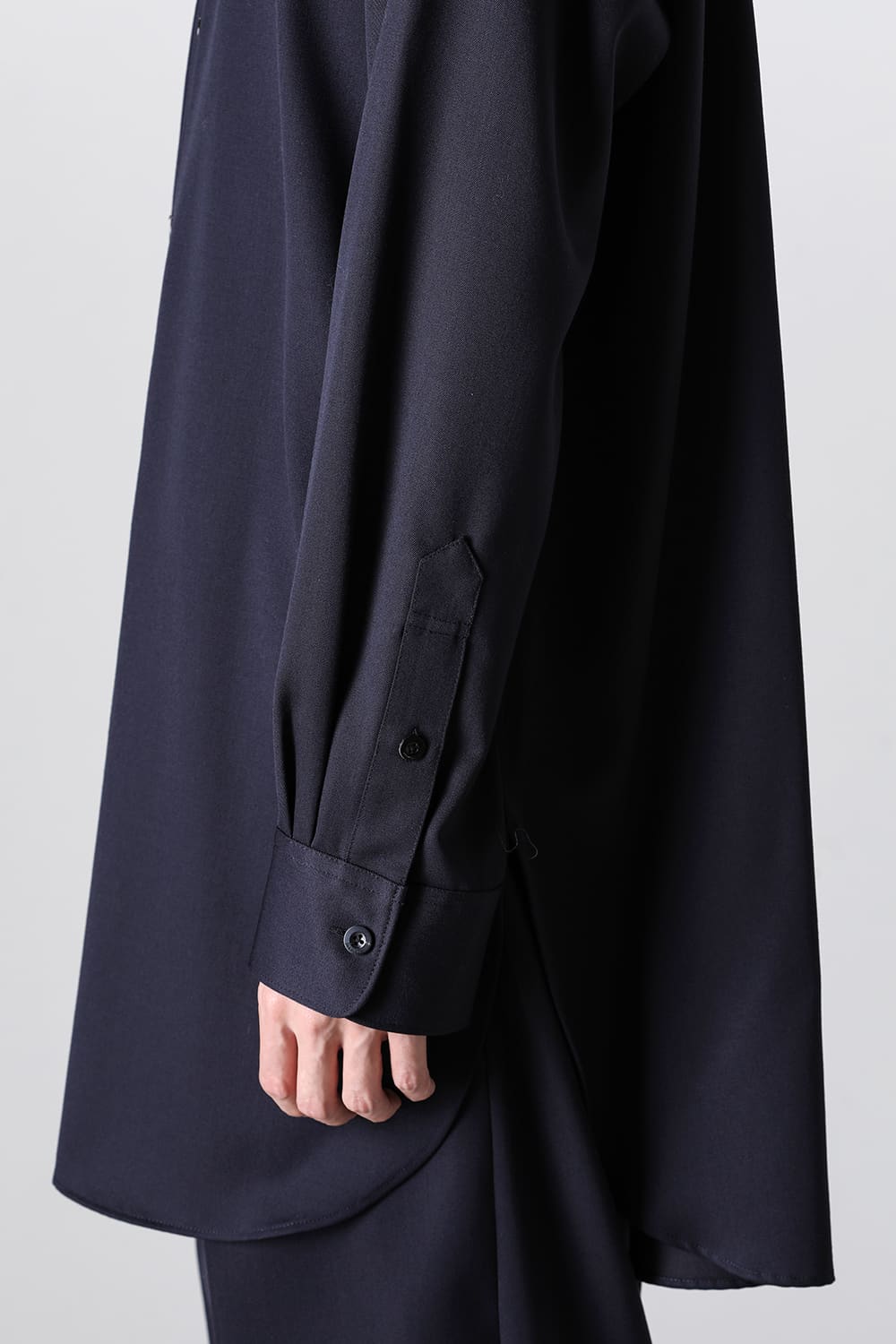 Middle Length Shirt Navy