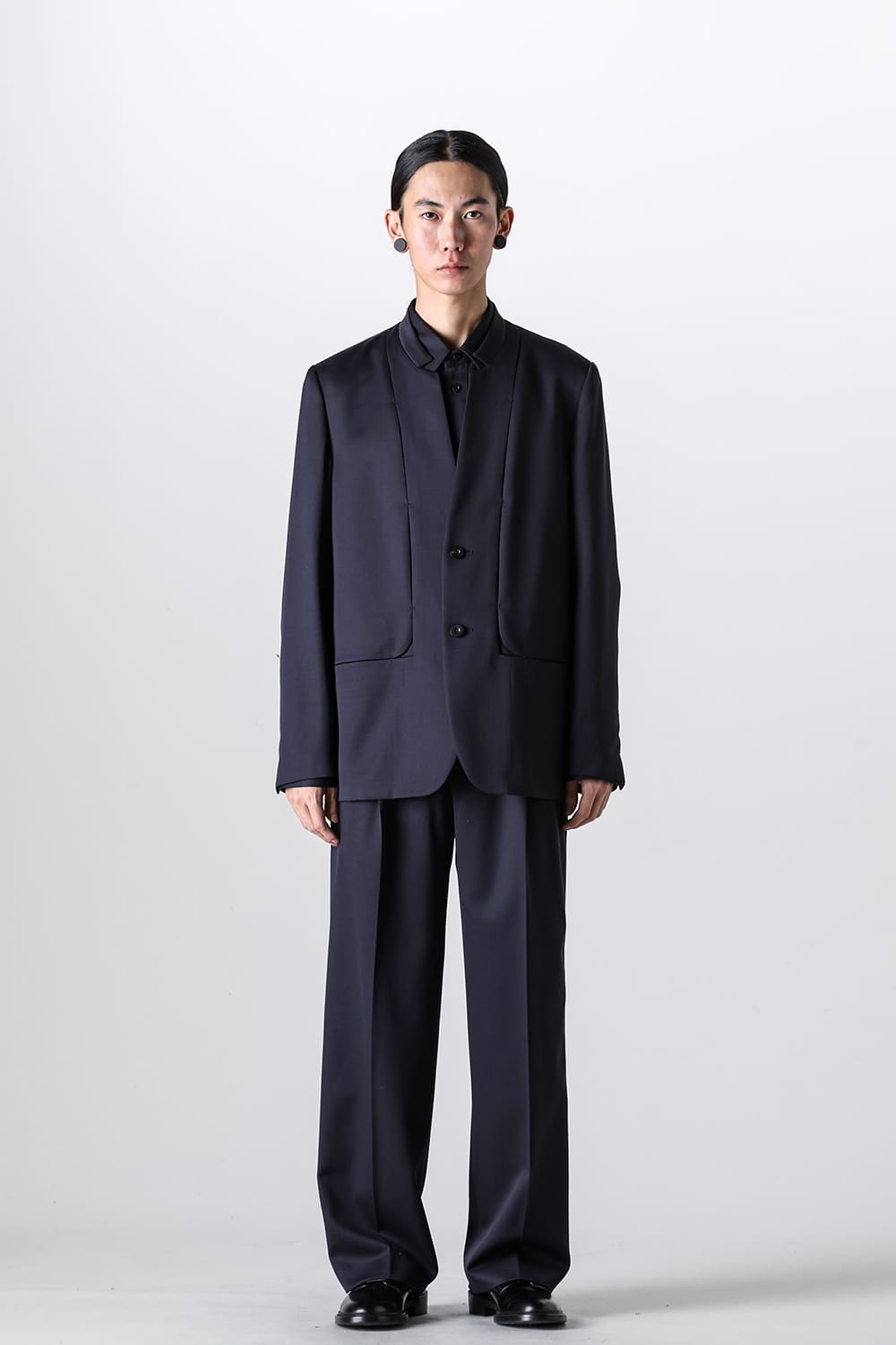 Lapel Less Cutting Jacket