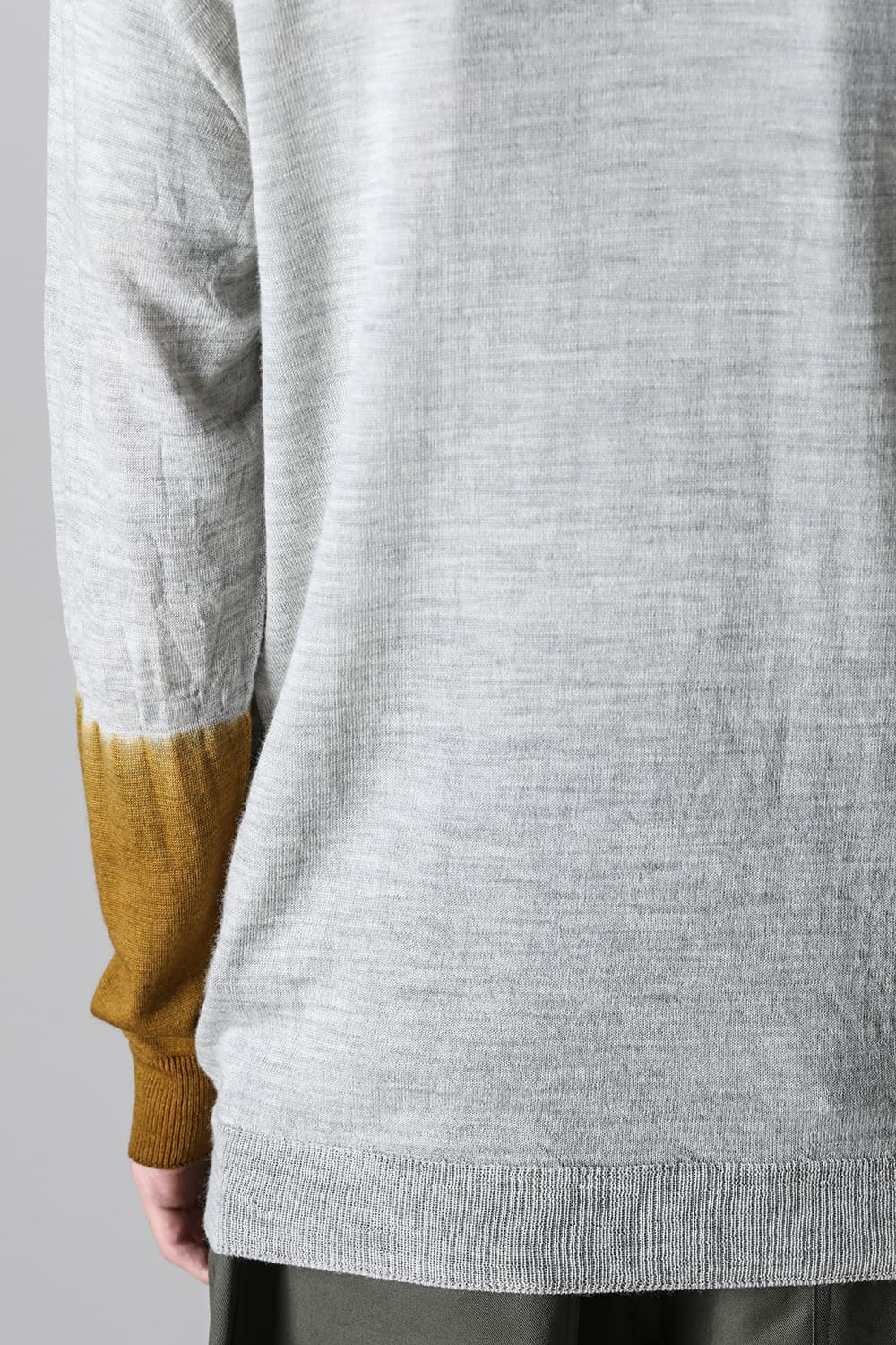 High Neck Pull Over Knit L.Gray