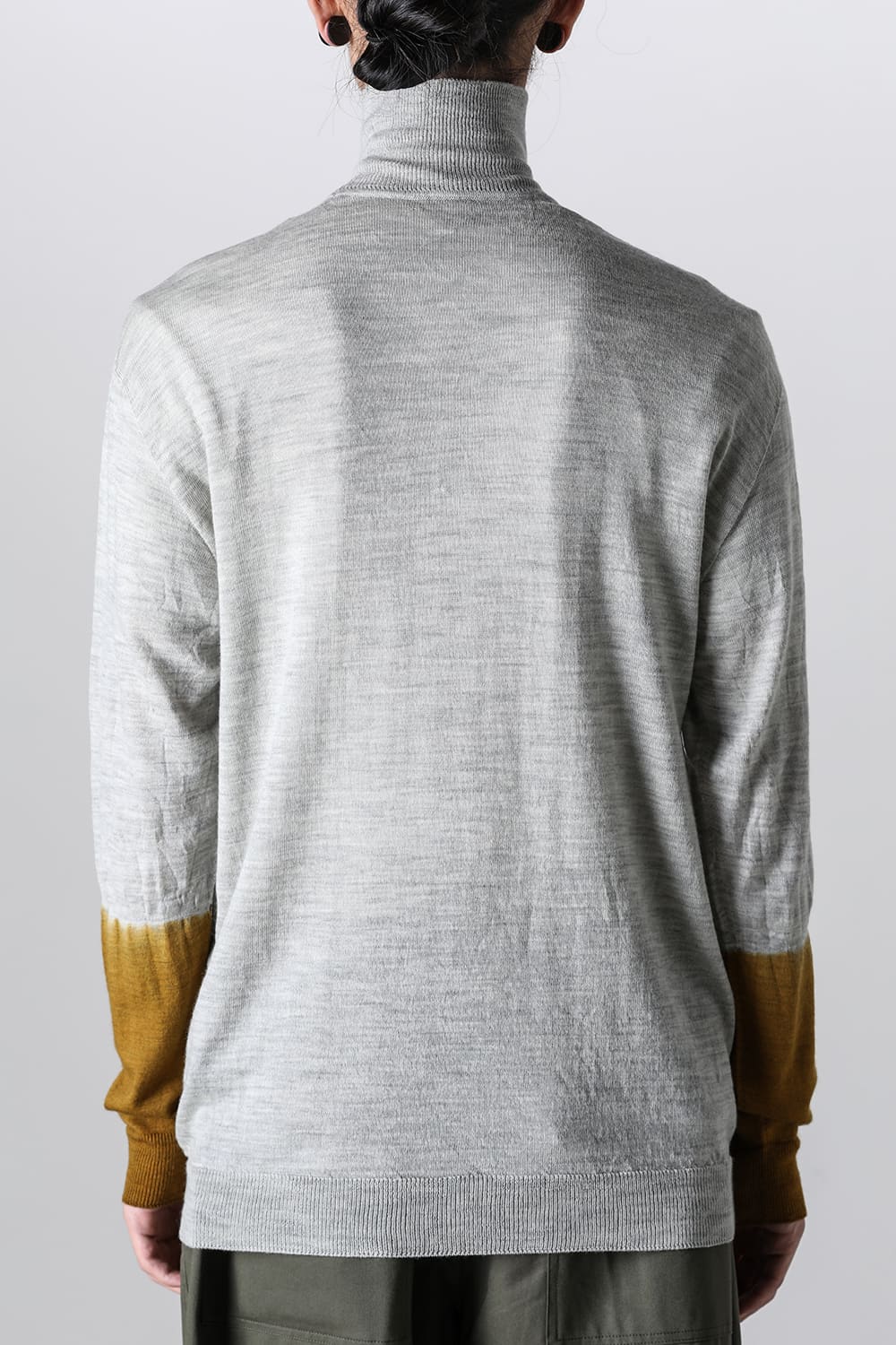 High Neck Pull Over Knit L.Gray