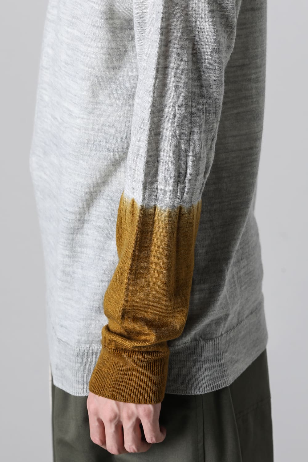 High Neck Pull Over Knit L.Gray