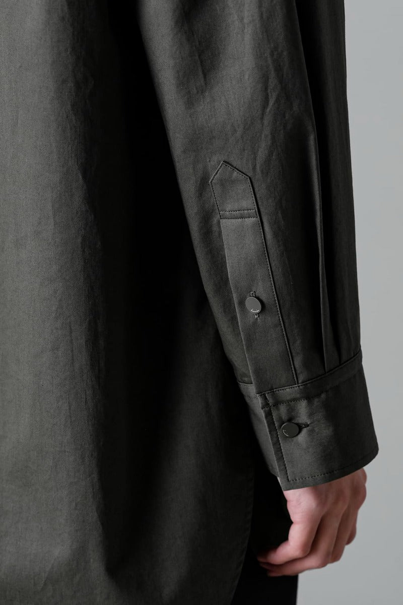 Middle Length Shirt Olive Charcoal