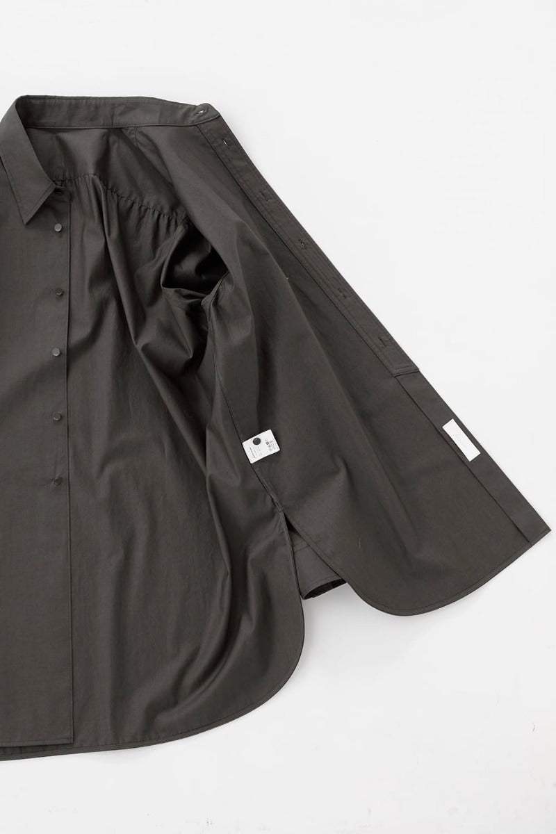 Middle Length Shirt Olive Charcoal