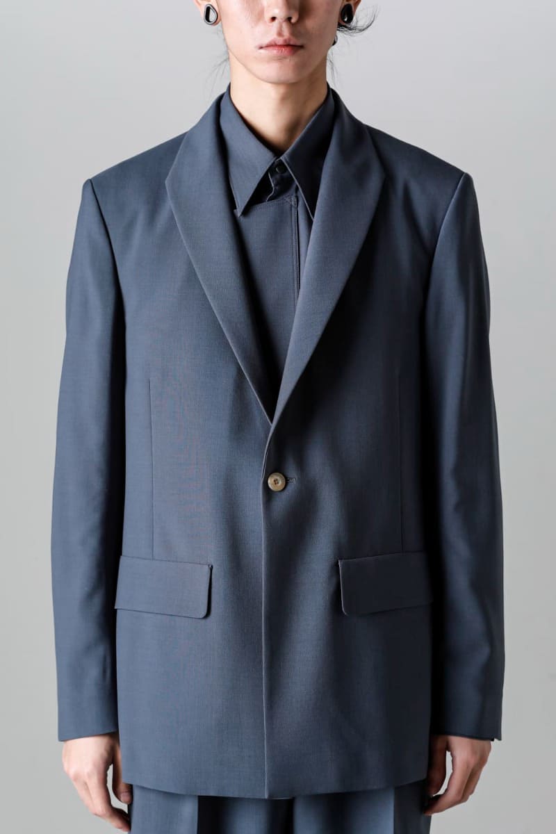 Modified Shawl Collar Jacket (polyester wool)