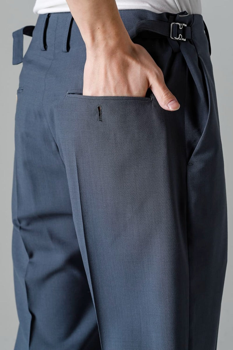 No Tuck Straight Pants （polyester wool）