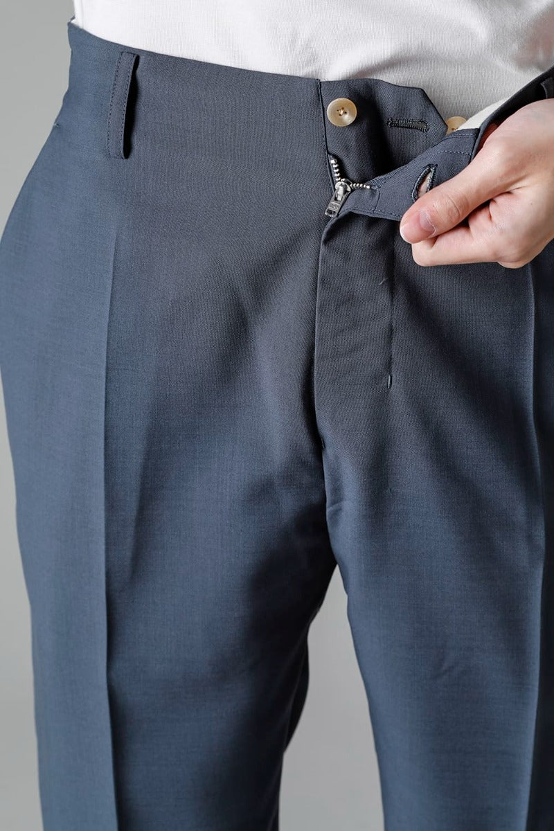 No Tuck Straight Pants （polyester wool）