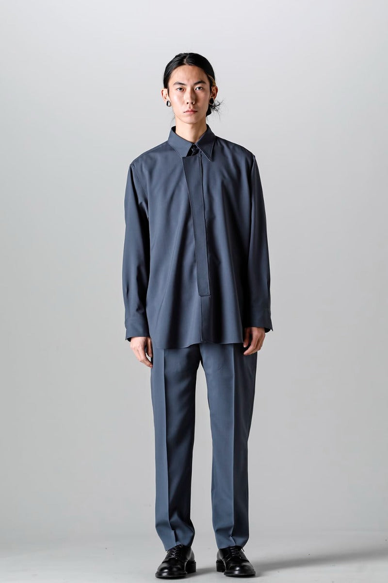 No Tuck Straight Pants （polyester wool）