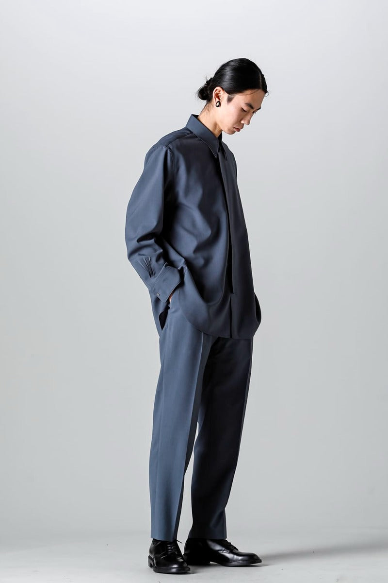 No Tuck Straight Pants （polyester wool）