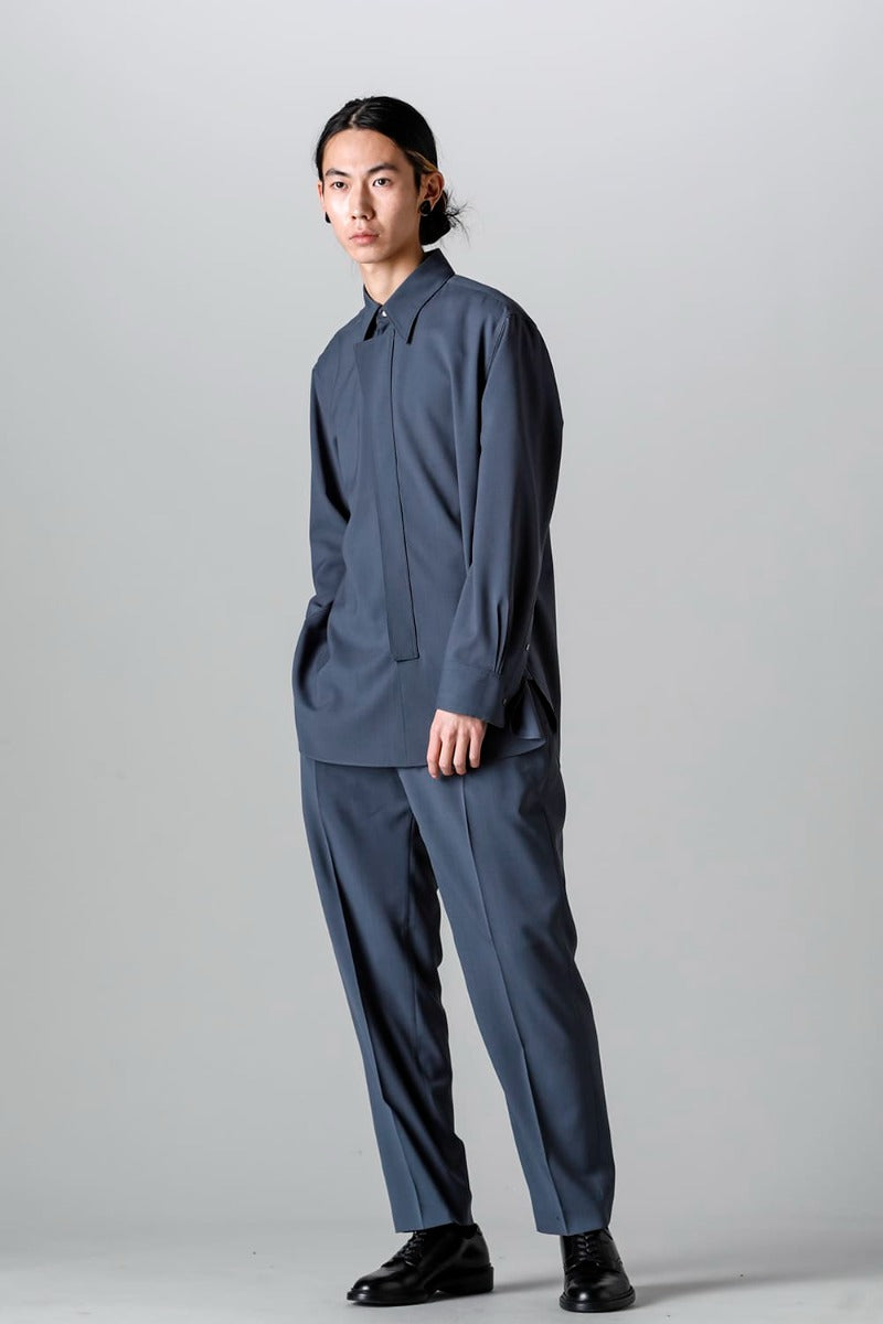 No Tuck Straight Pants （polyester wool）