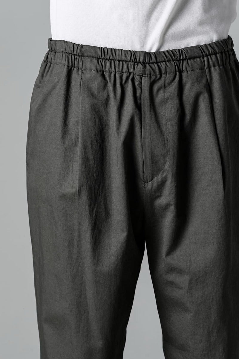 Semi Flared Relaxed Pants Olive Charcoal