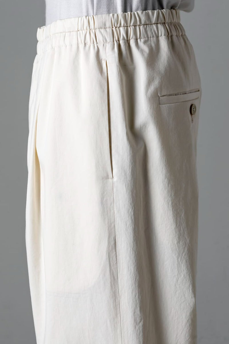 Semi Flared Relaxed Pants Ivory