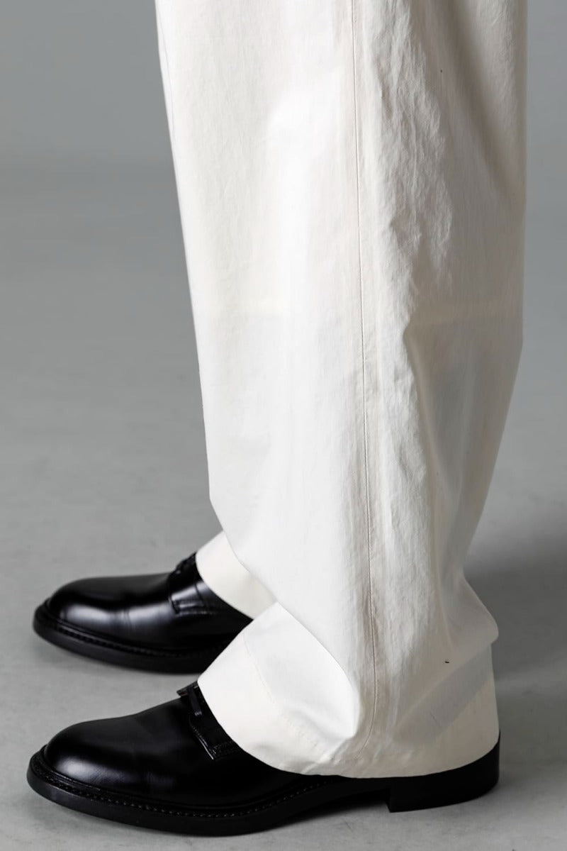 Semi Flared Relaxed Pants Ivory