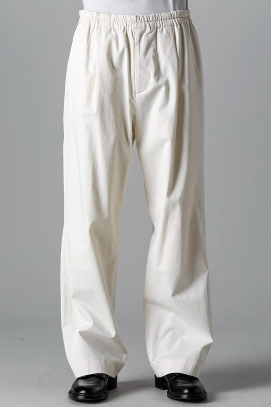 Semi Flared Relaxed Pants Ivory