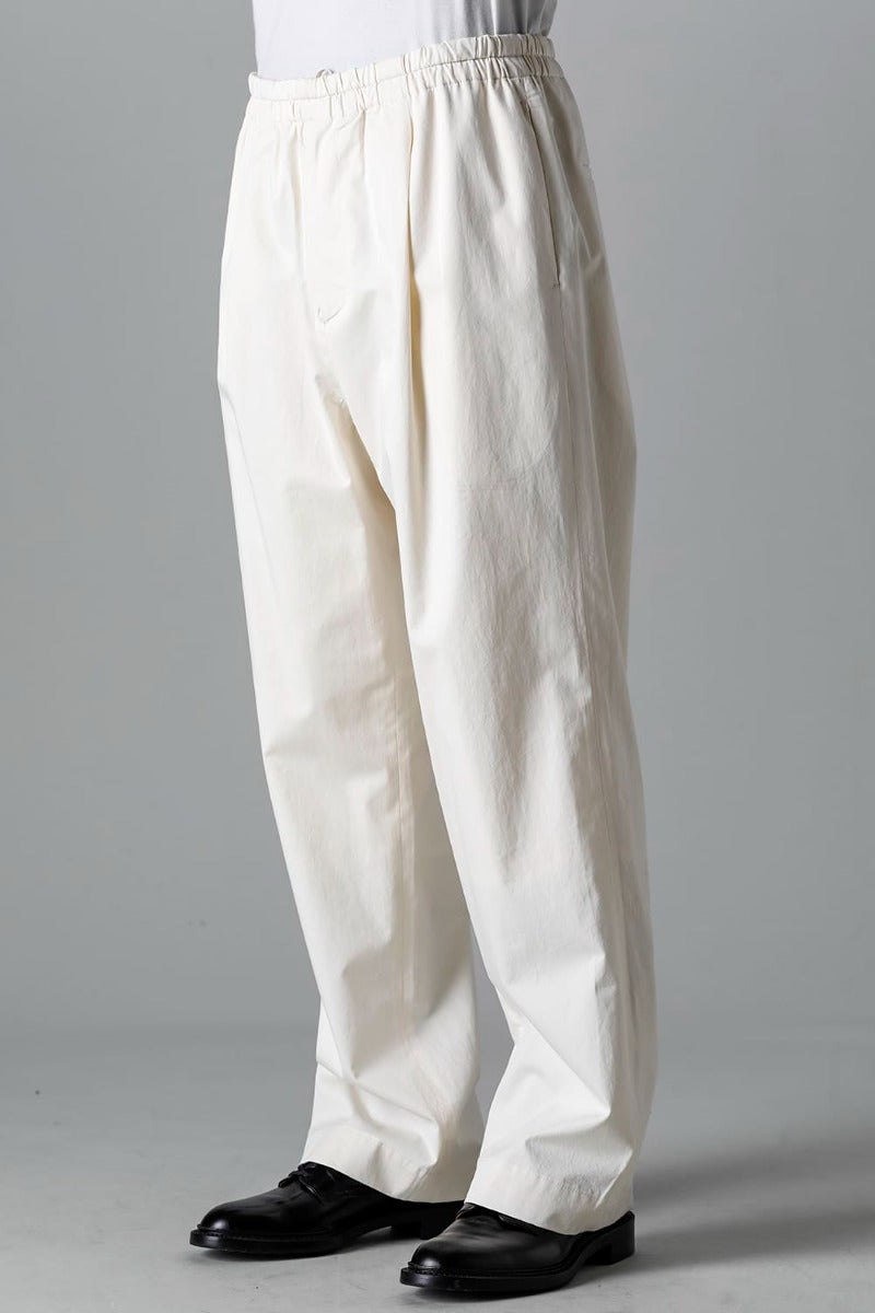 Semi Flared Relaxed Pants Ivory