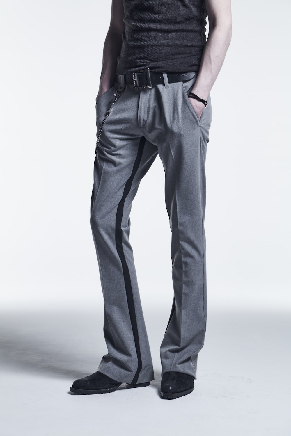 Inside Tape Slacks Grey