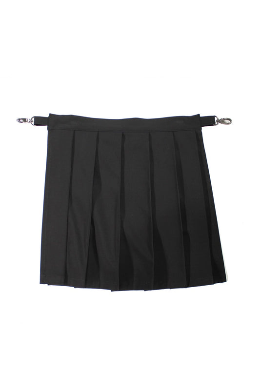 プリーツ バムフラップ ブラック