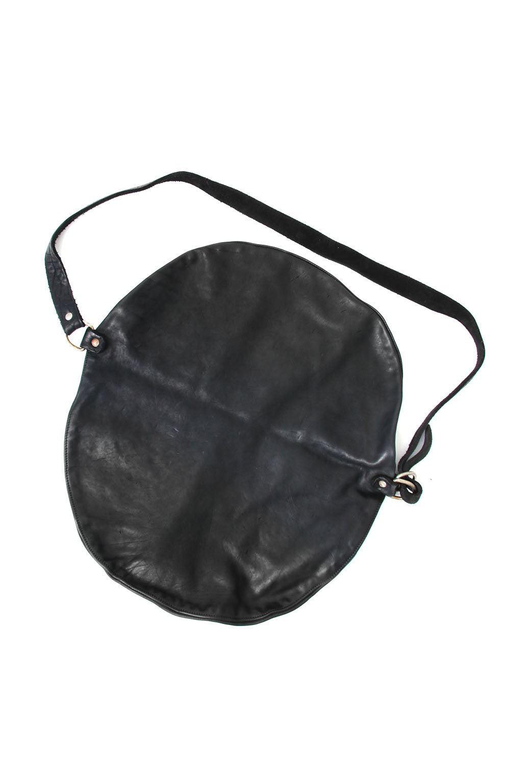 Soft Horse Leather Body bag - Q09 - BLACK