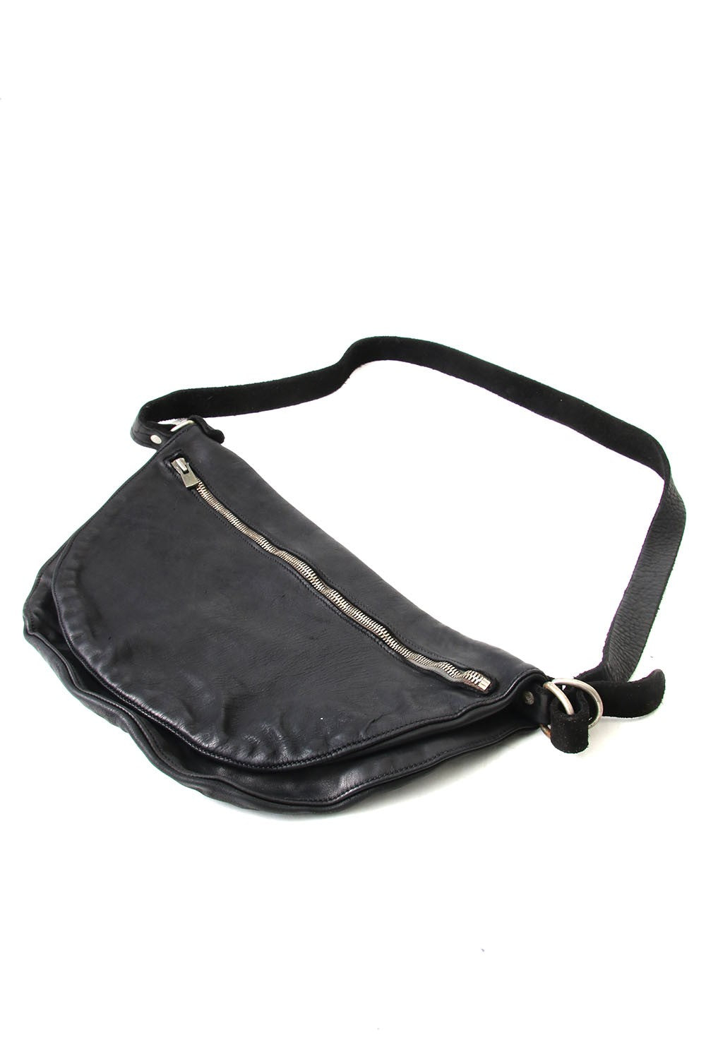 Soft Horse Leather Body bag - Q09 - BLACK