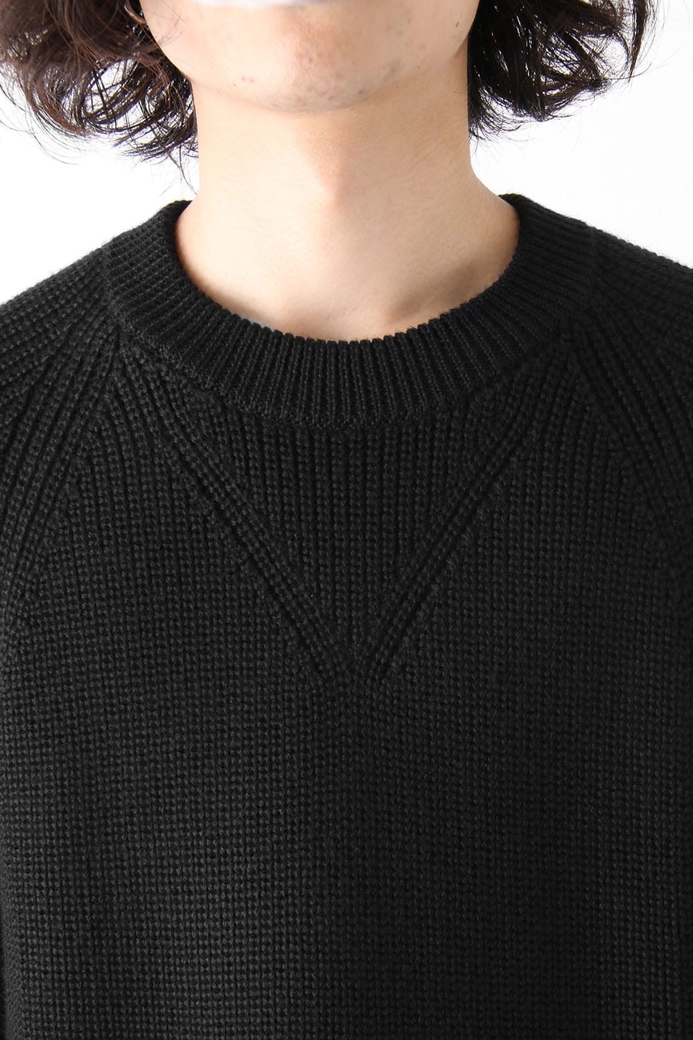 Half Cardigan Stitch Pullover Knit