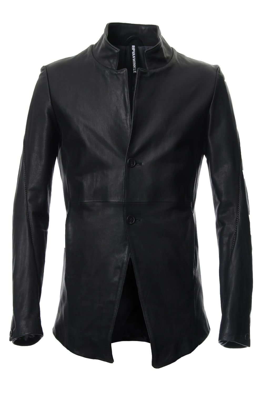 Cow Hide Draping Leather jacket RB-029 Black