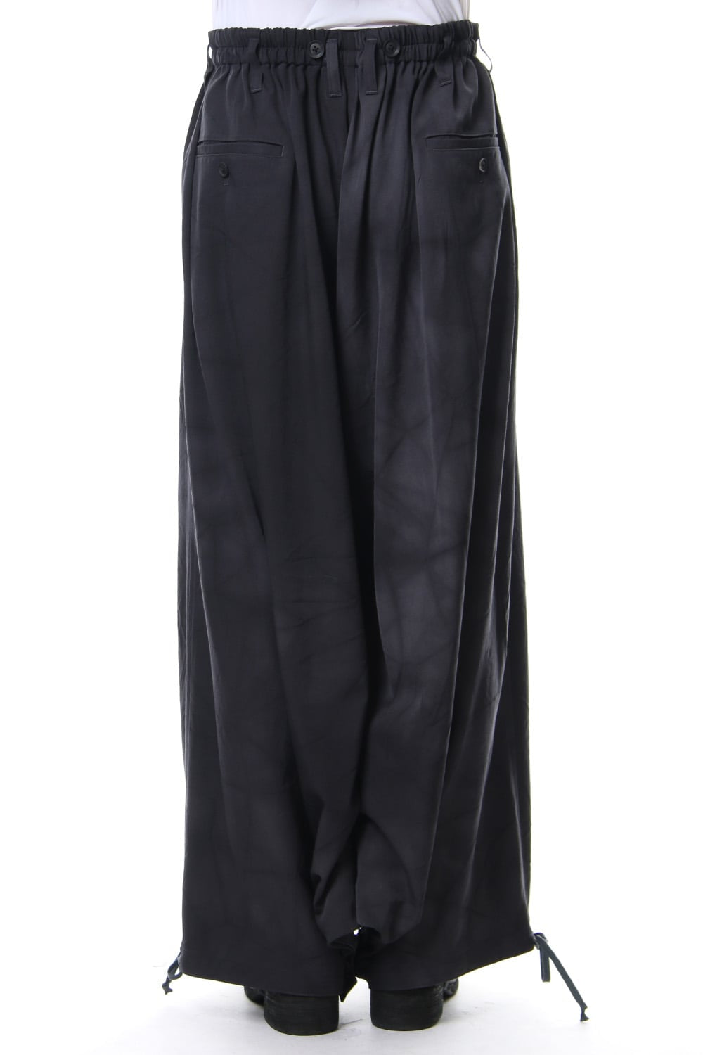 Sarouel Skirt Uneven Dyeing Wrinkled Gabardine 