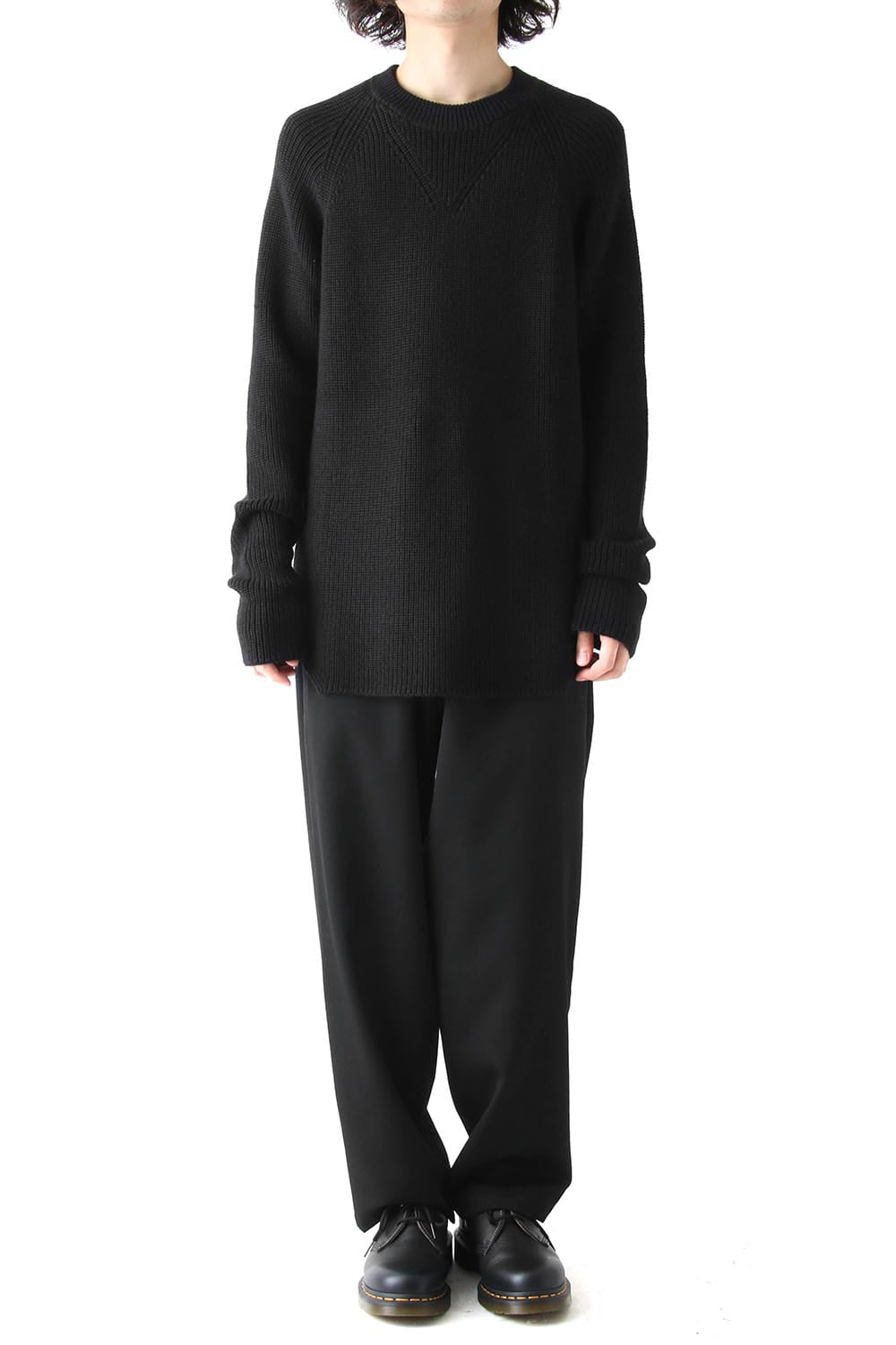 Half Cardigan Stitch Pullover Knit