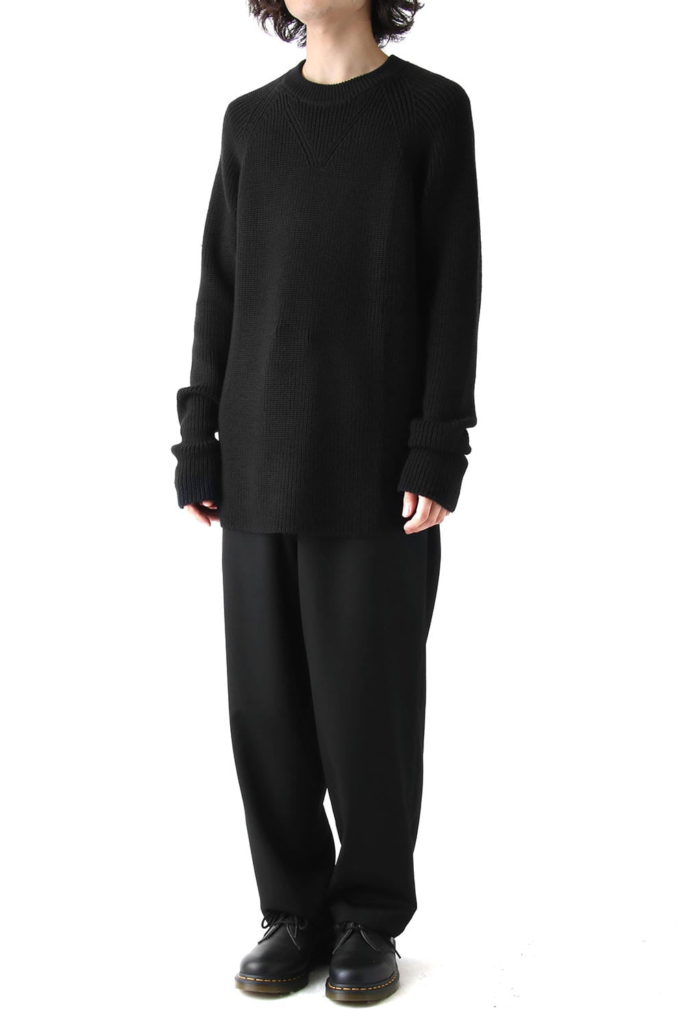 Half Cardigan Stitch Pullover Knit