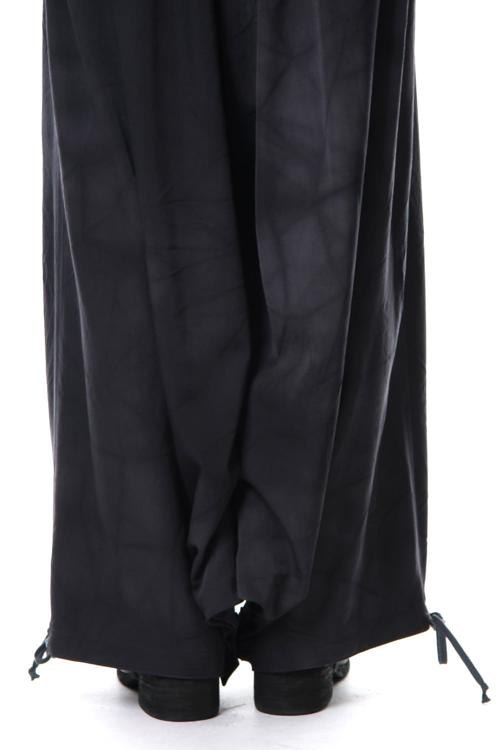 Sarouel Skirt Uneven Dyeing Wrinkled Gabardine 