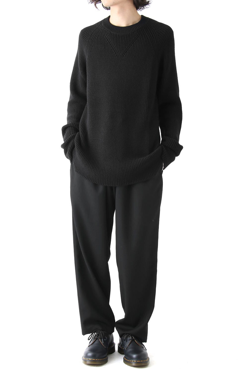 Half Cardigan Stitch Pullover Knit