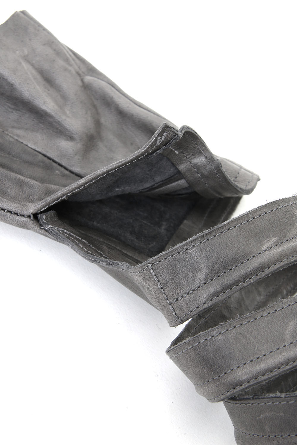 Horse Leather Strap Fingerless Gloves