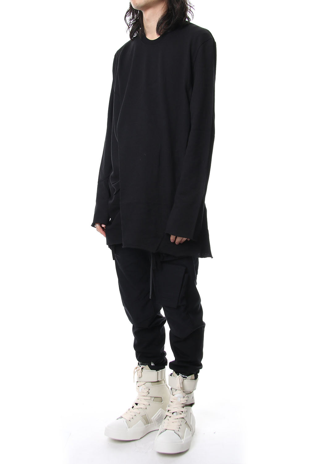 Shirring Long Sleeve T-shirt