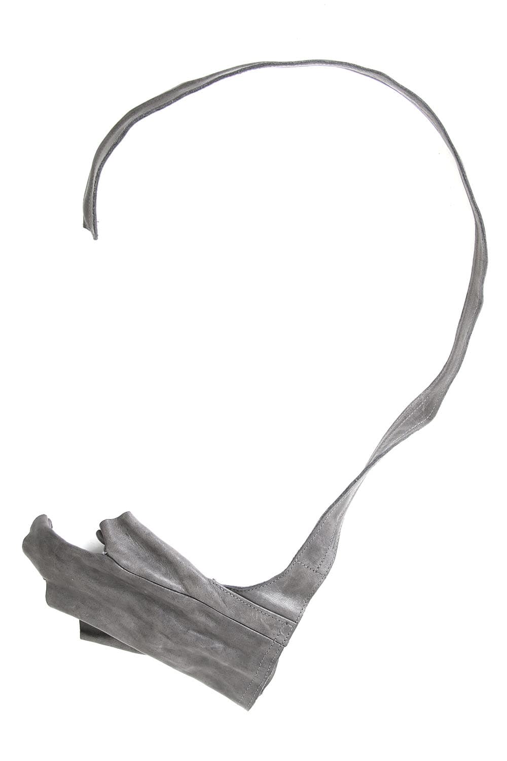 Horse Leather Strap Fingerless Gloves