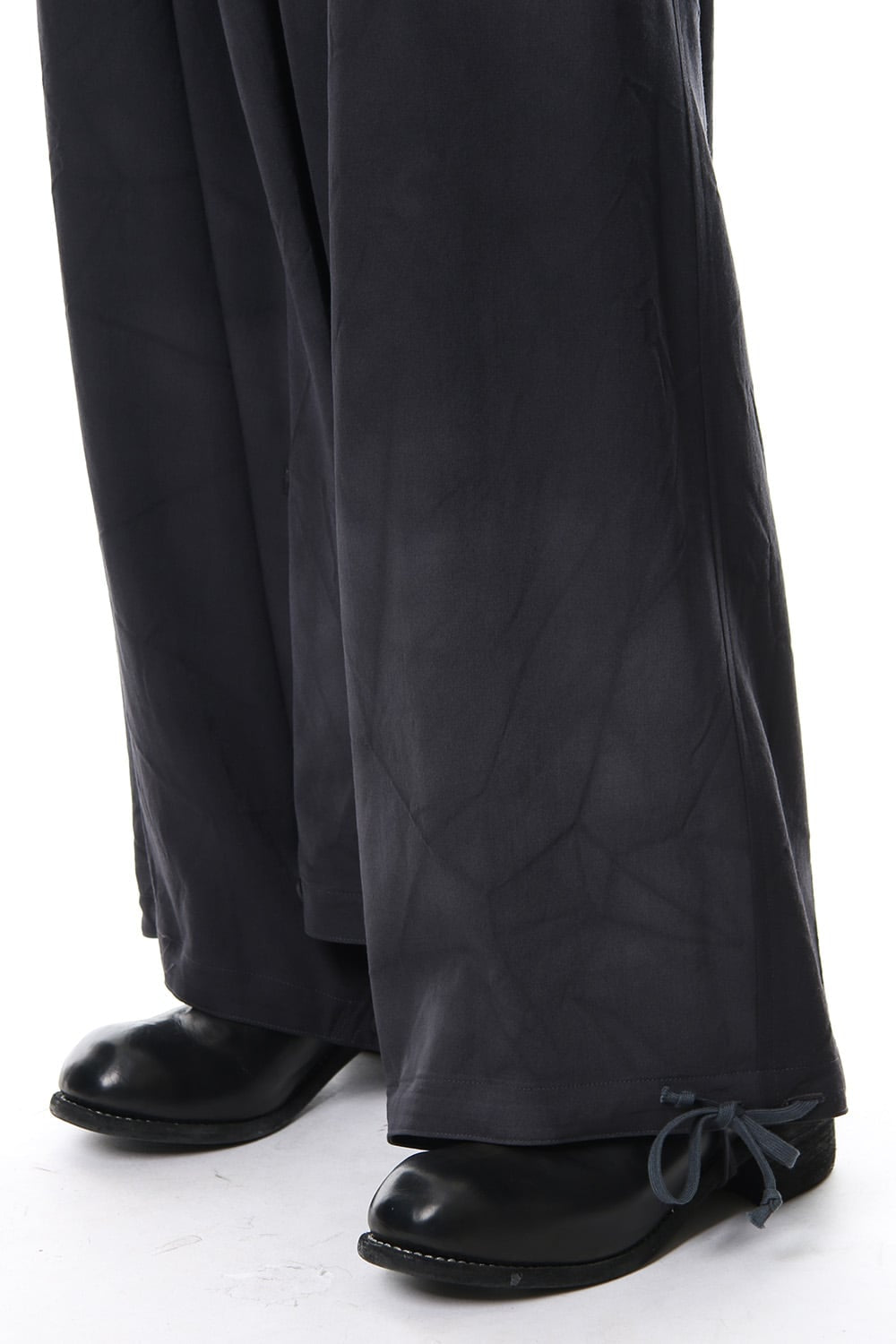 Sarouel Skirt Uneven Dyeing Wrinkled Gabardine 