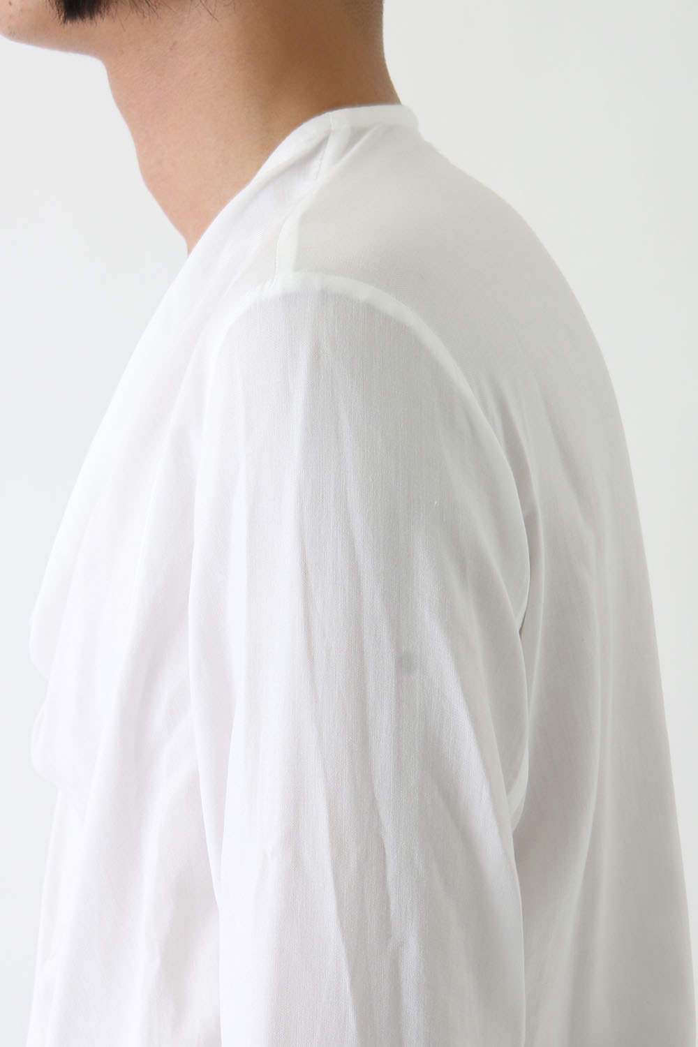 17PFW Shirring Shirt WHITE