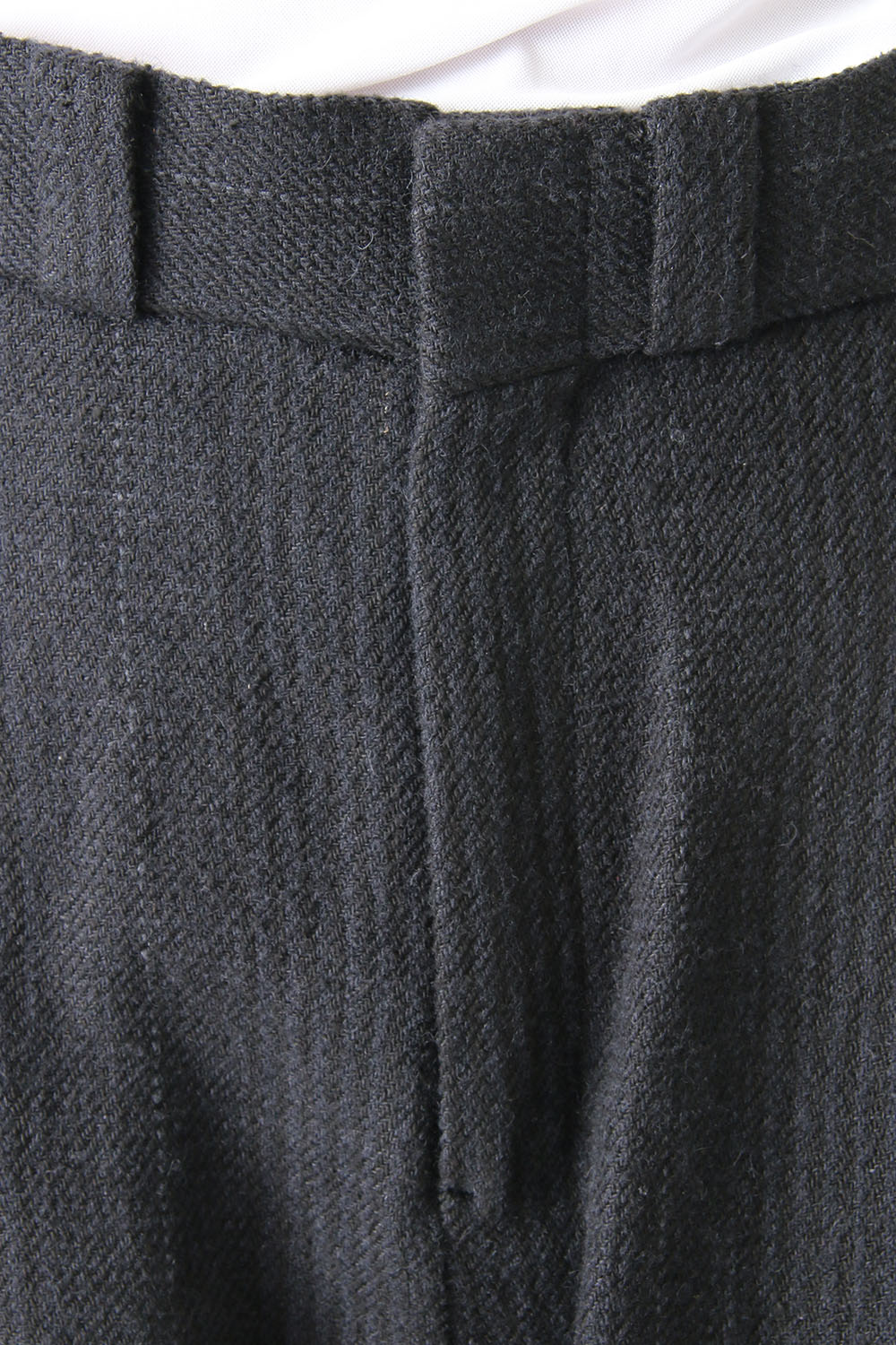 Cropped Pants Silk Linen Wool Stripe