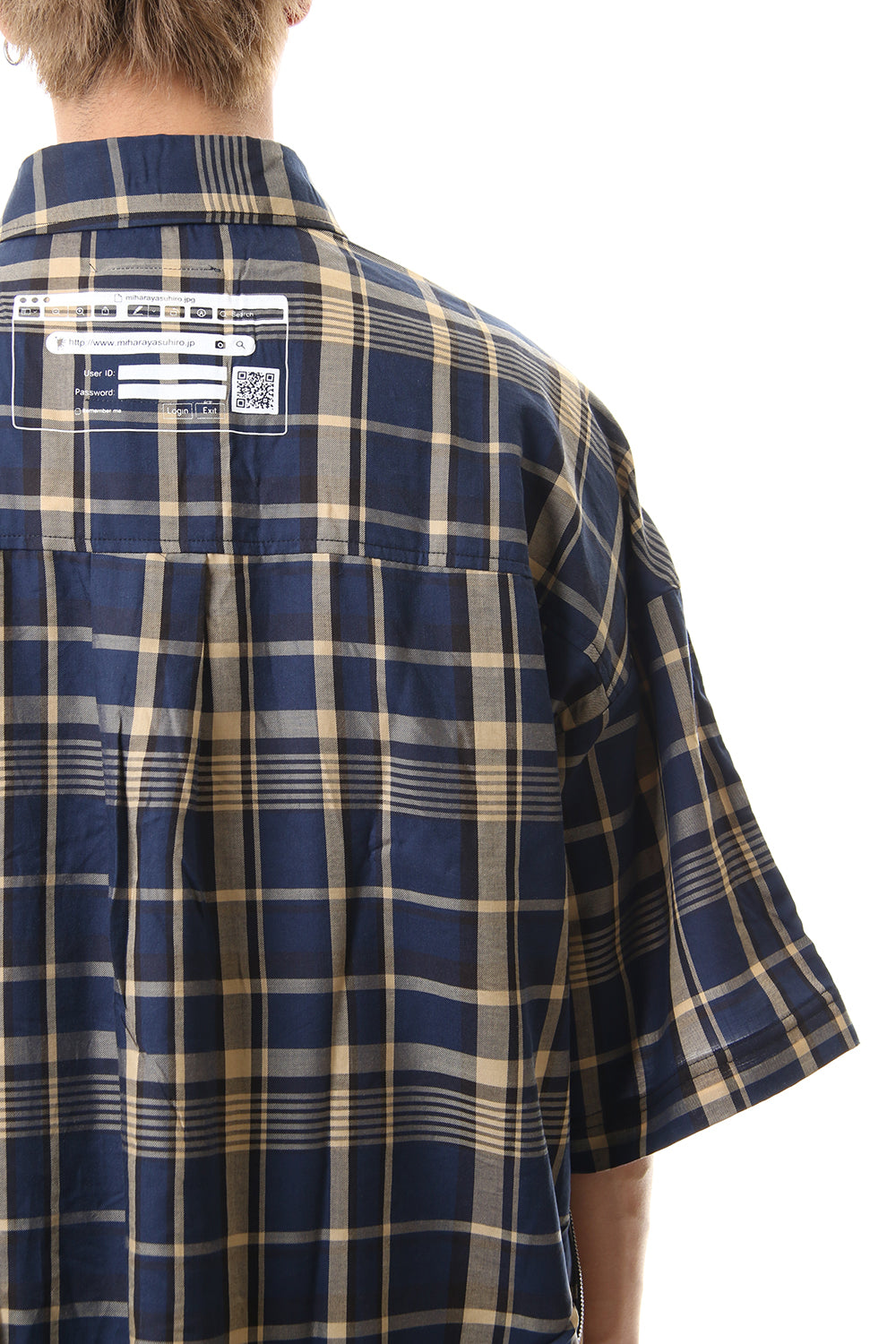 Shirt Docking Zip Slit T-shirt Beige