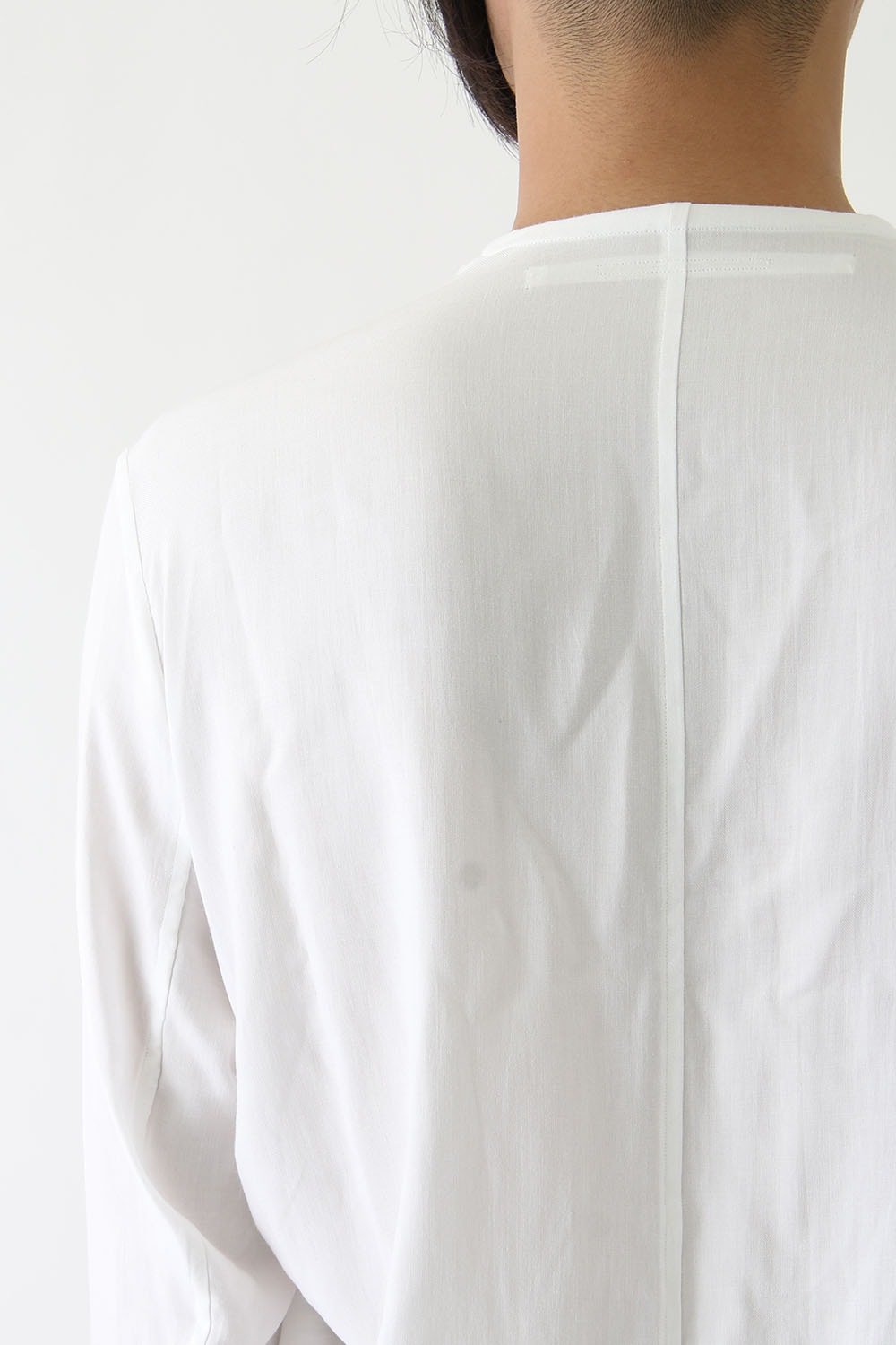 17PFW Shirring Shirt WHITE