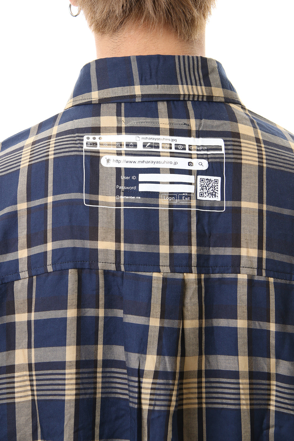 Shirt Docking Zip Slit T-shirt Beige