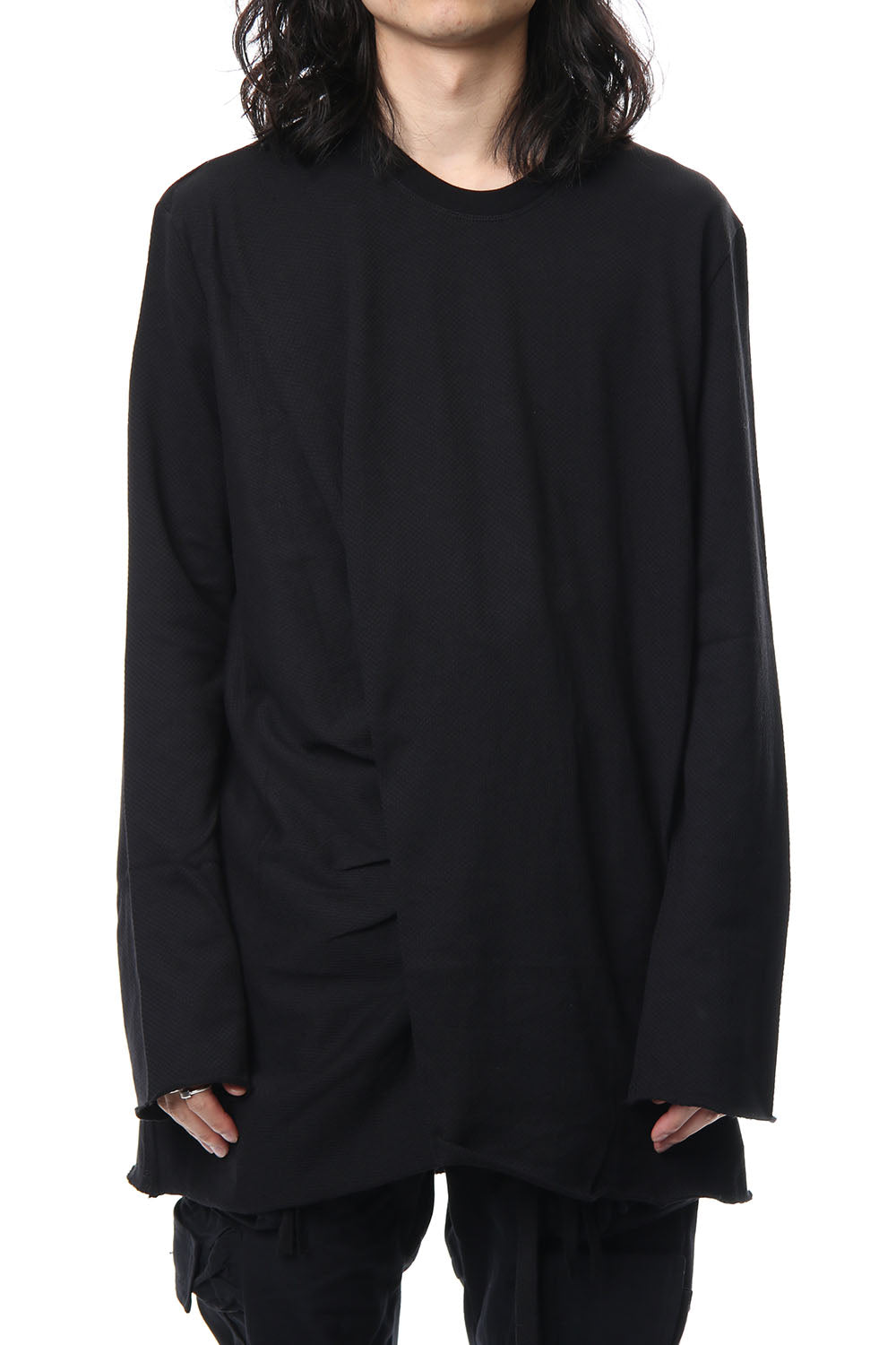 Shirring Long Sleeve T-shirt
