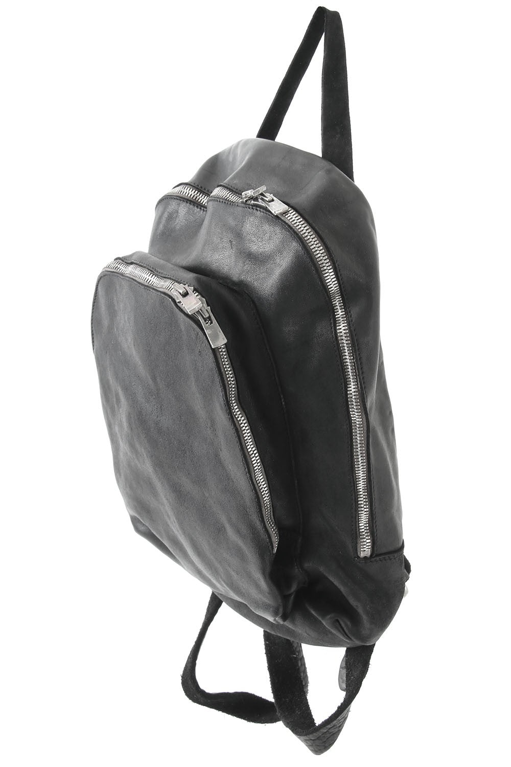 Soft Horse Leather Back Pack - DBP05 - BLACK