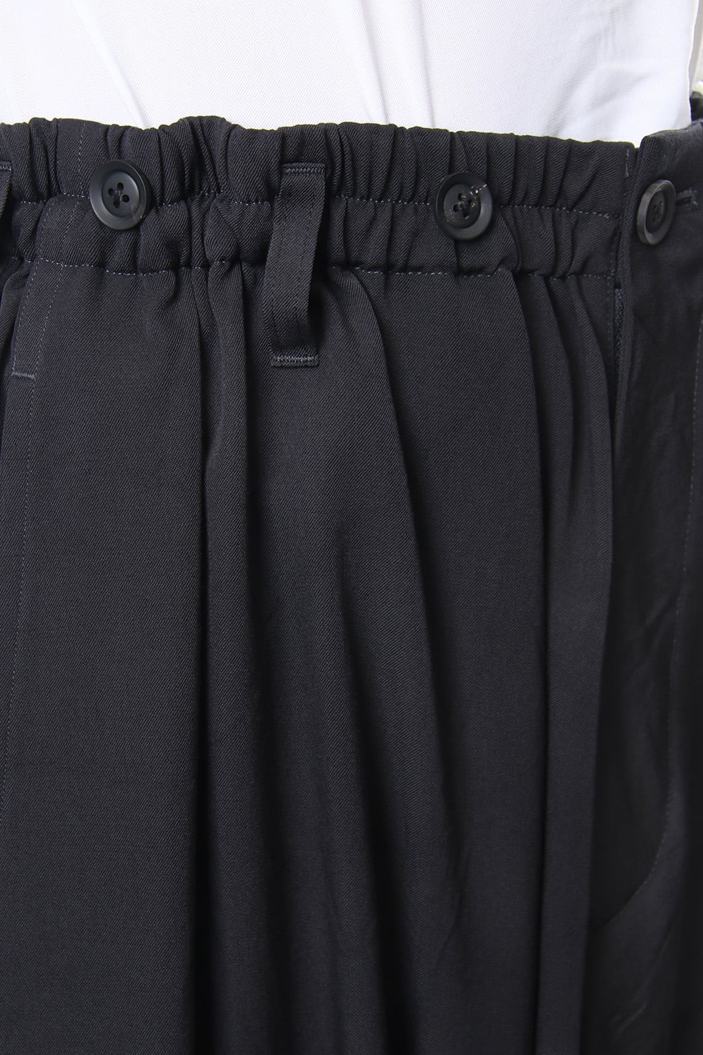 Sarouel Skirt Uneven Dyeing Wrinkled Gabardine 