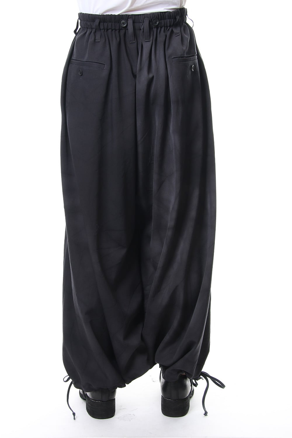 Sarouel Skirt Uneven Dyeing Wrinkled Gabardine 