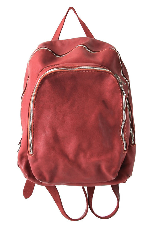 Soft Horse Leather Back Pack - DBP05 - RED