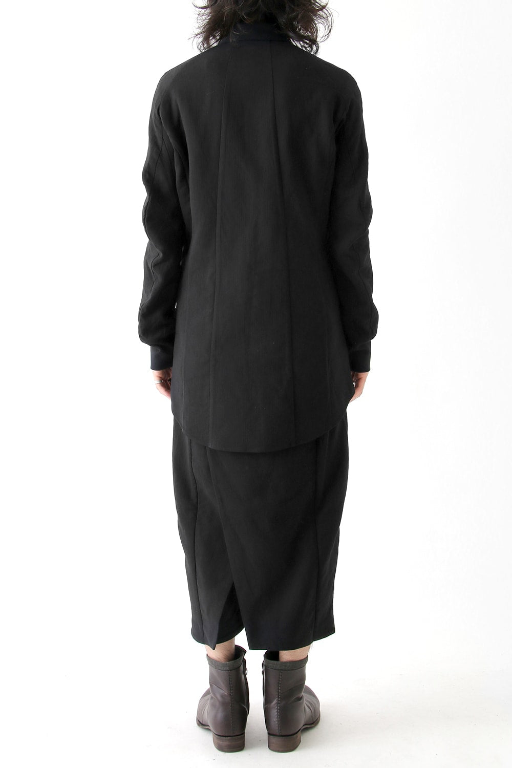 Long Shirt Triple Crepe Cotton