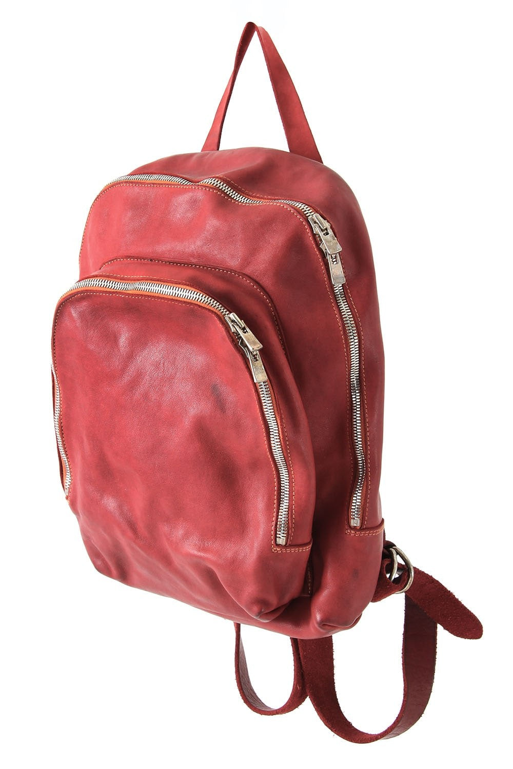 Soft Horse Leather Back Pack - DBP05 - RED