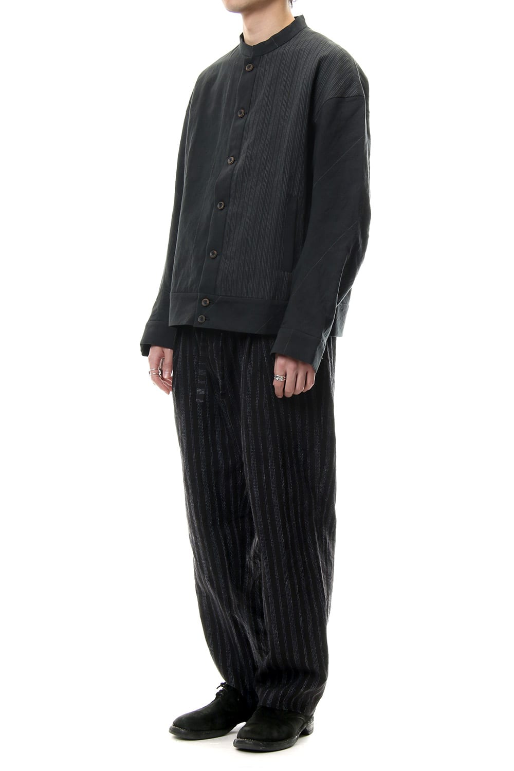 Pants Cotton Linen Uneven Dyed Yarn Dobby Cloth PA83-CLI24