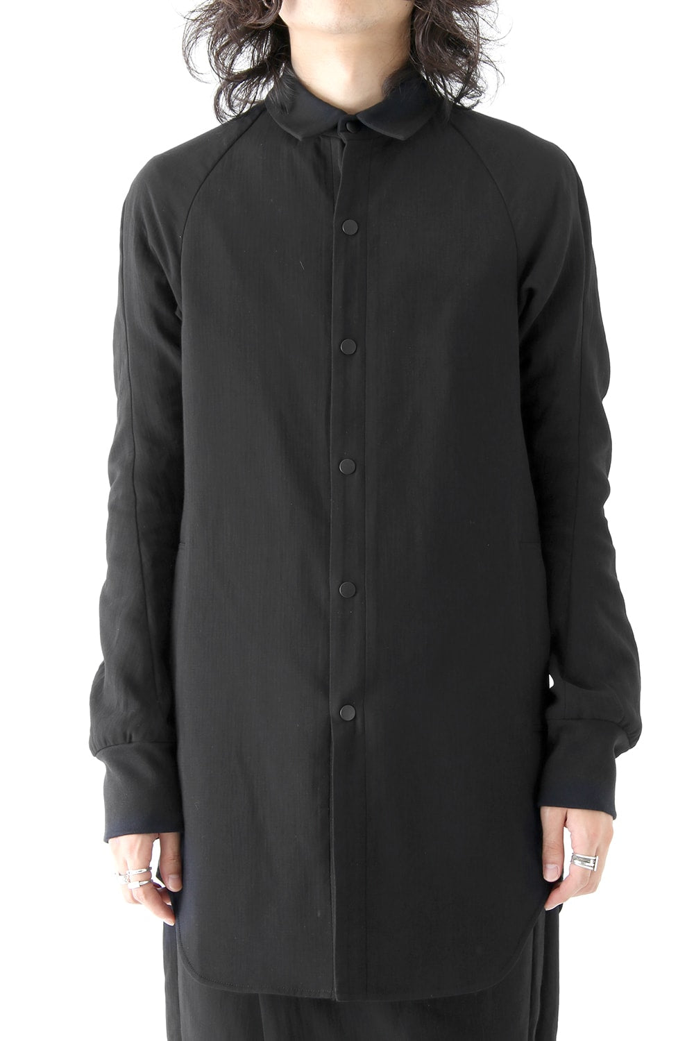 Long Shirt Triple Crepe Cotton