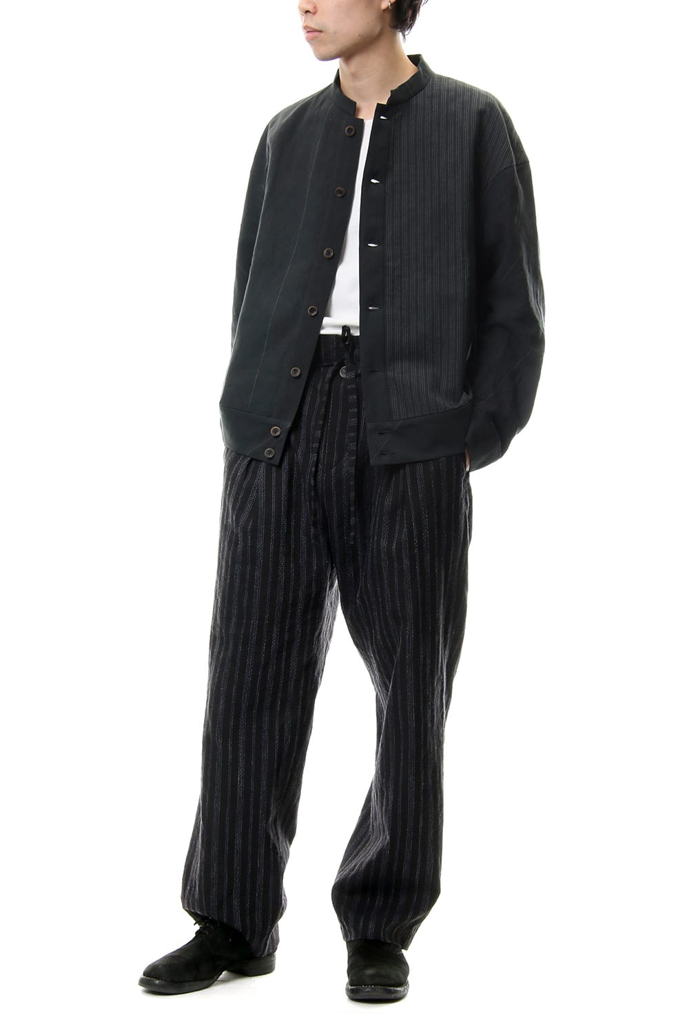 Pants Cotton Linen Uneven Dyed Yarn Dobby Cloth PA83-CLI24