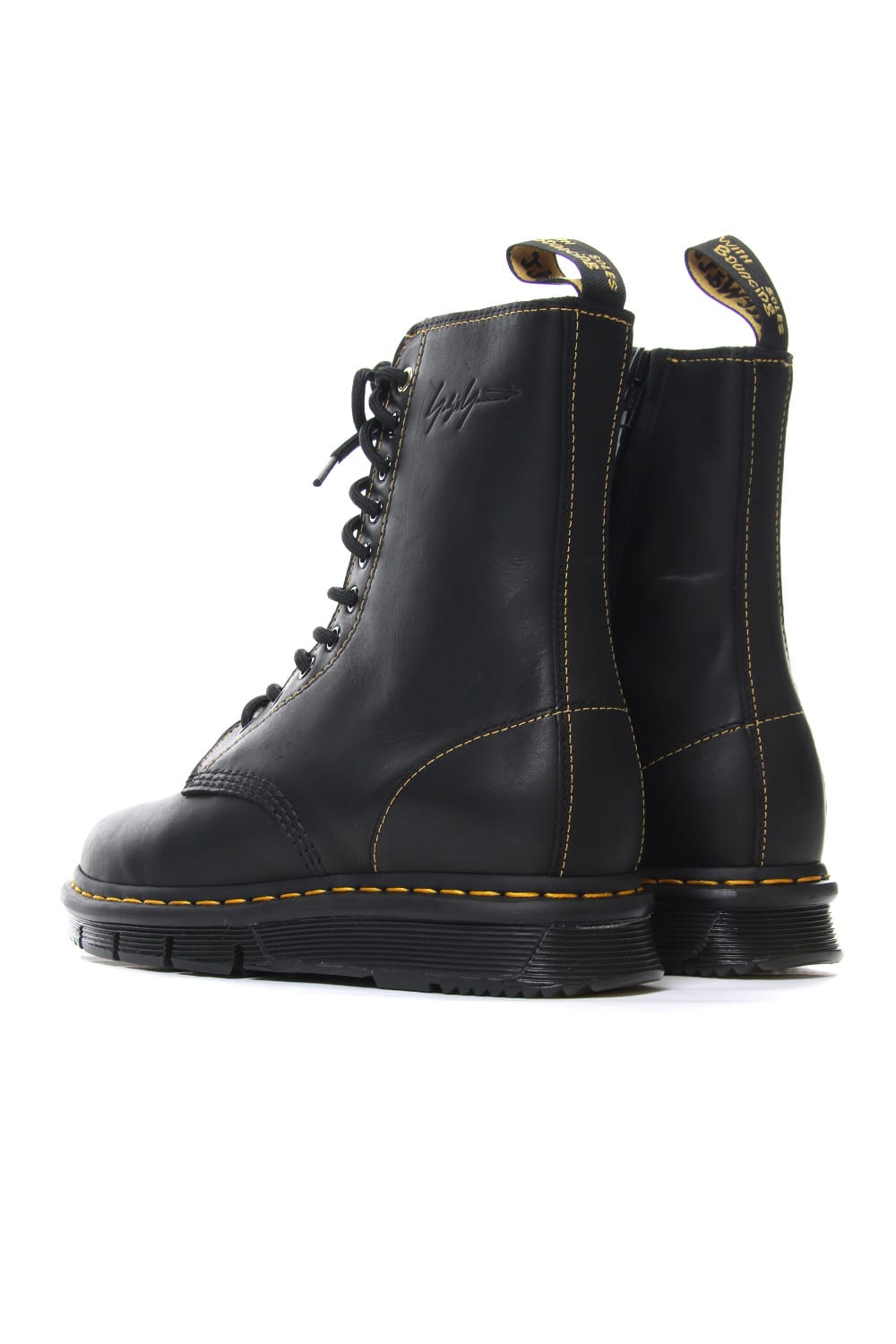 10 EYE CUBE FLEX Matte Black Leather Boots