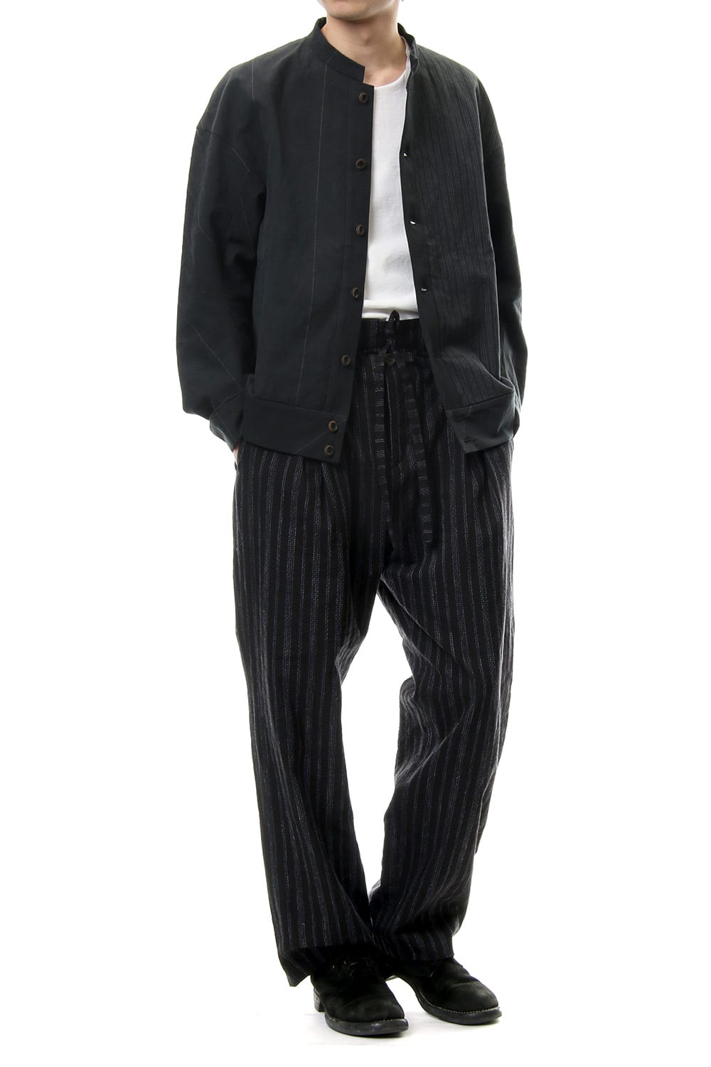 Pants Cotton Linen Uneven Dyed Yarn Dobby Cloth PA83-CLI24